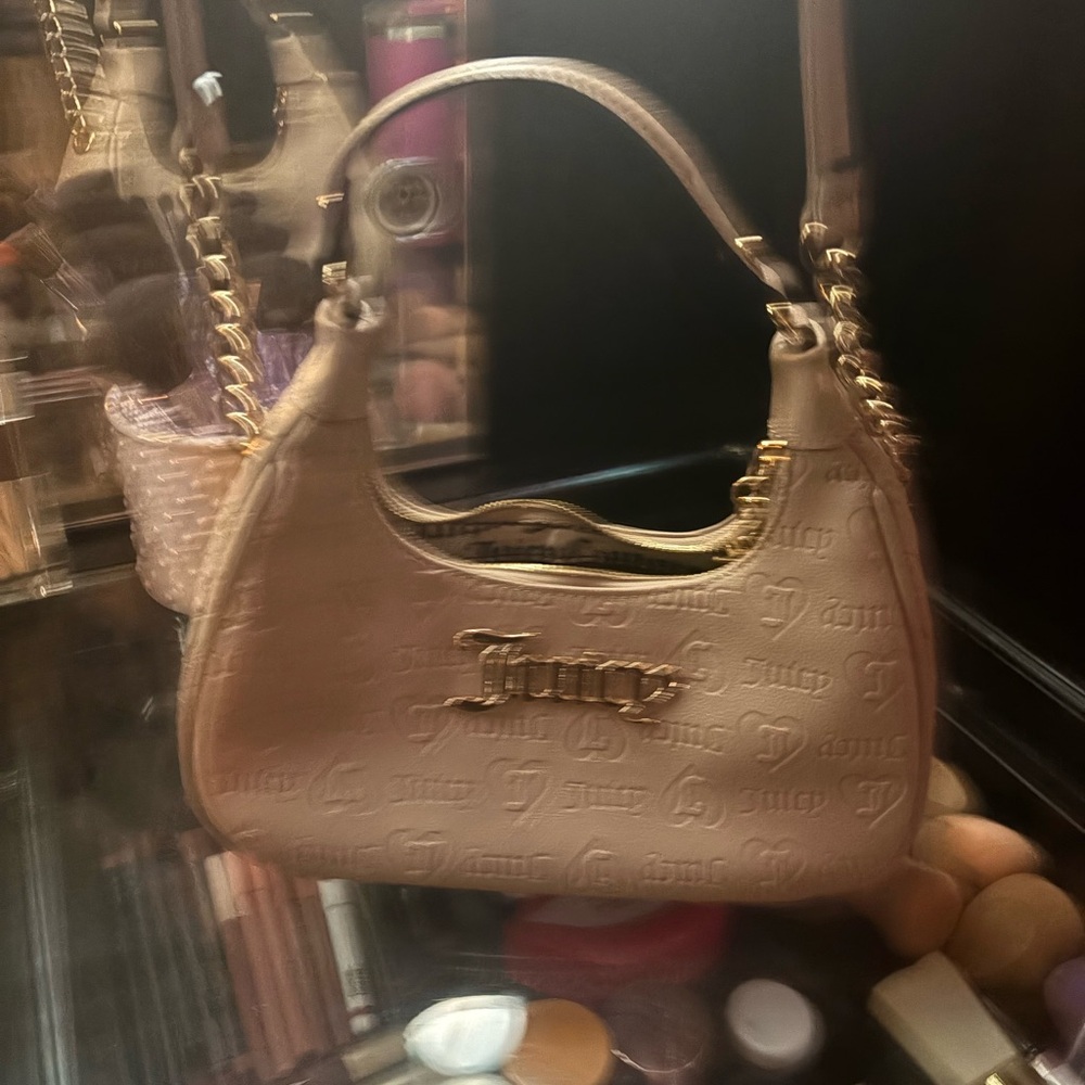 Juicy Couture Gold Embossed Shoulder Bag